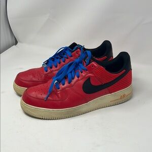 Nike Air Force 1 One Low 2012 Barcelona Challenge Red 488298-604 - Sz 10.5